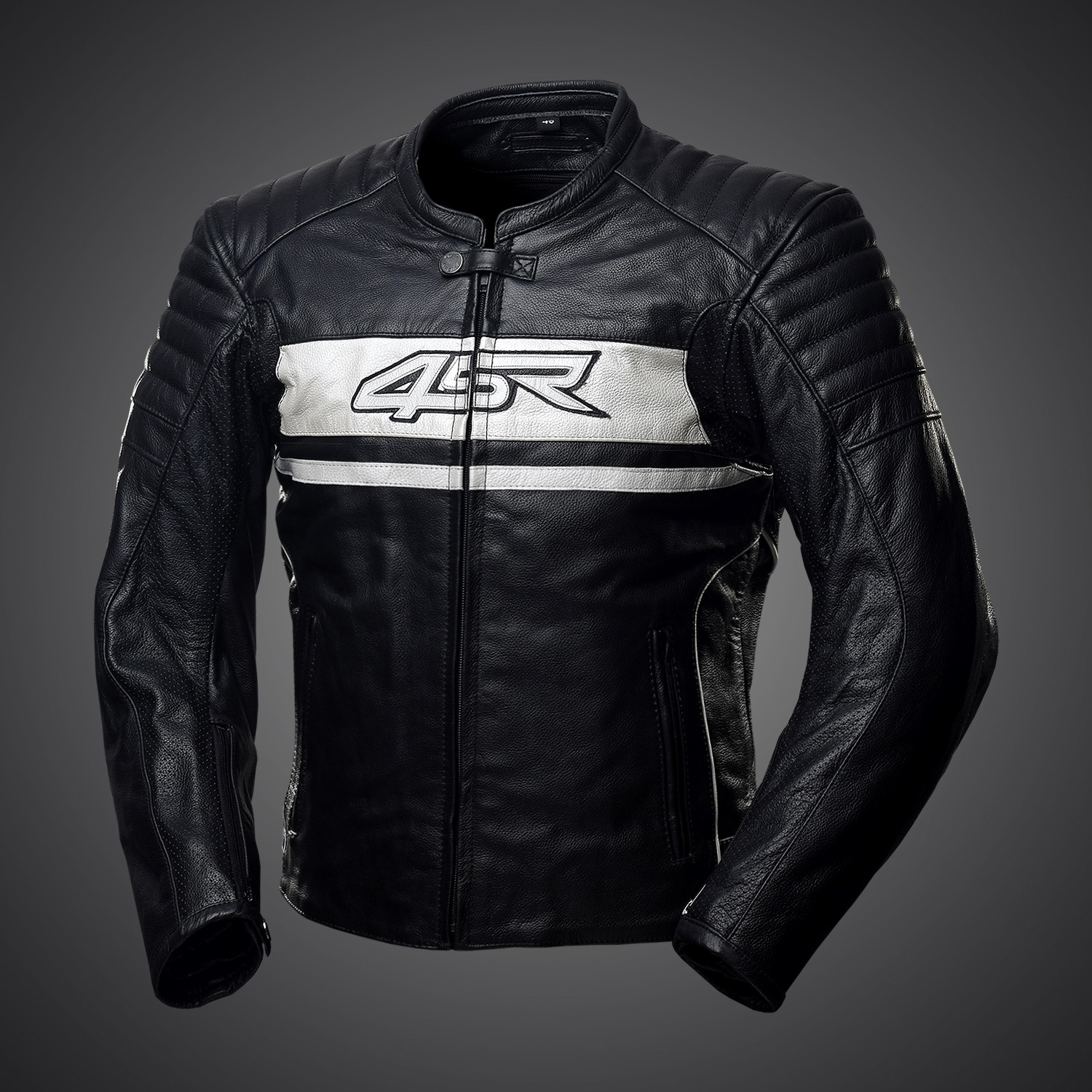 4SR Roadster II - Pearl White biker jacket