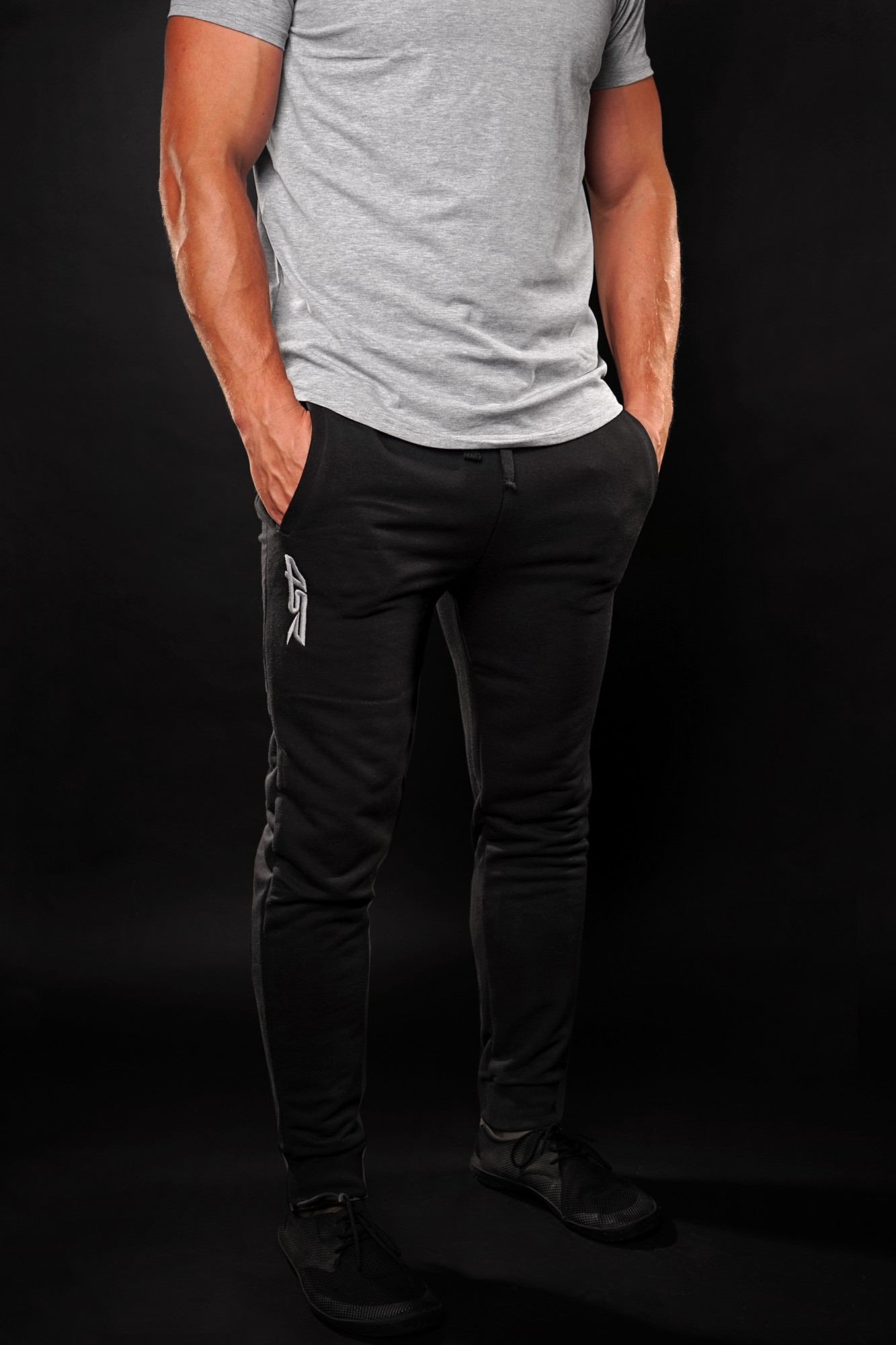 4SR casual Joggers Team Black