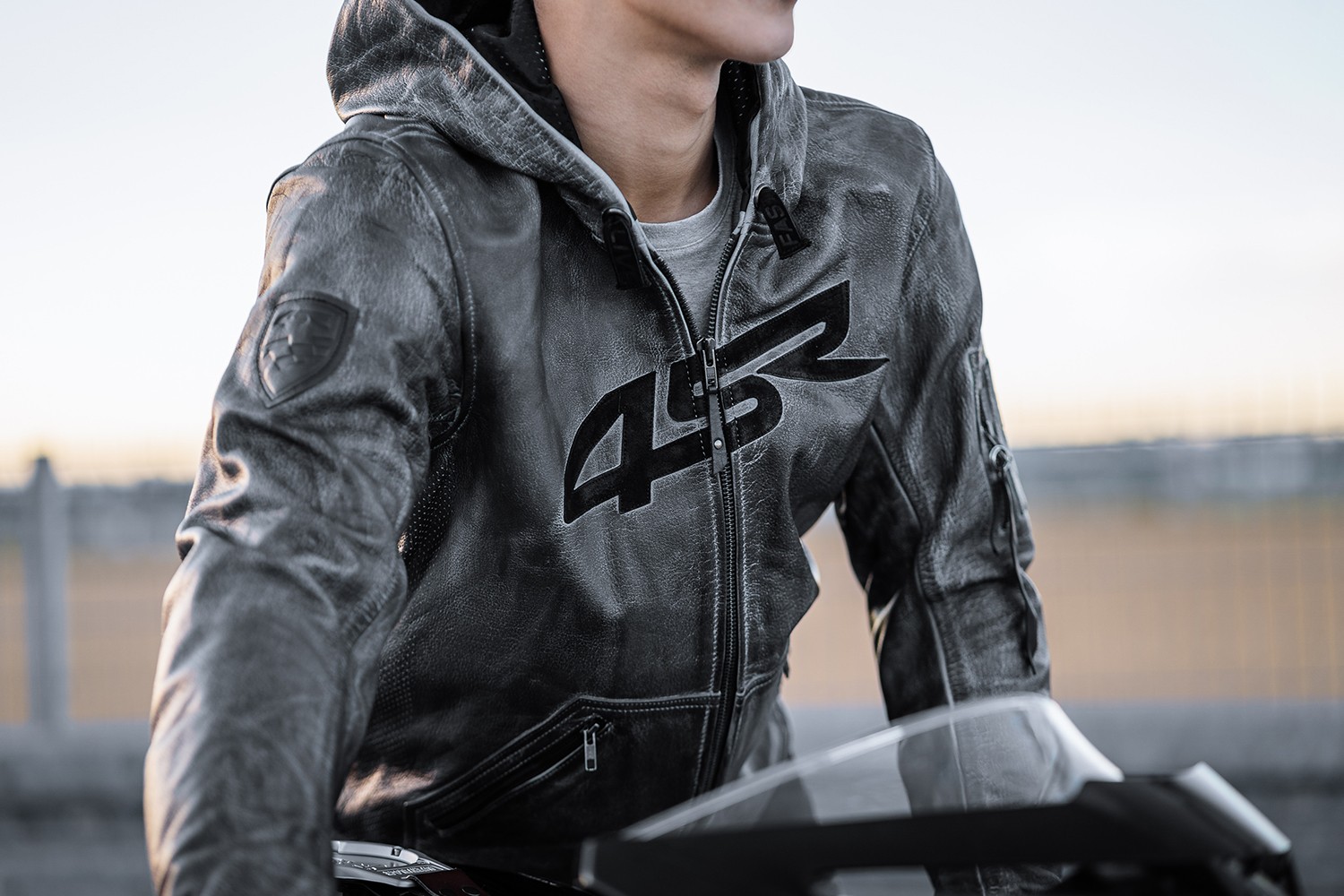 4SR motorcycle Hoodie Jacket with hood
