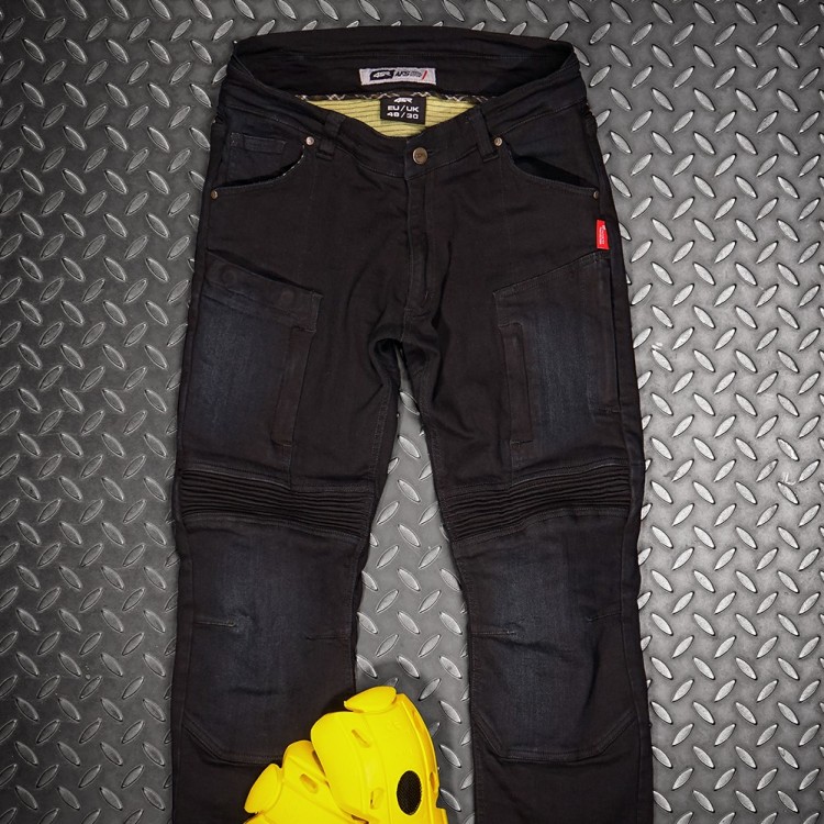 4SR Motorcycle clothing and protective gear - New Motorcycle Jeans Club Sport Sky Black