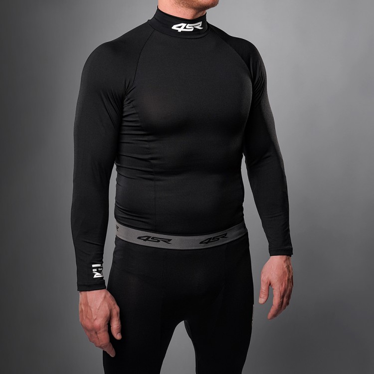 4SR Motorcycle clothing and protective gear - New Baselayer Set Six-Pack Black