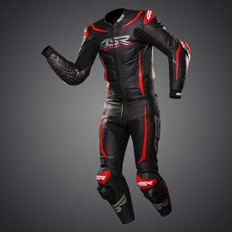 4SR Motorcycle Leathers - Diablo Airbag Ready 2 Piece Suit