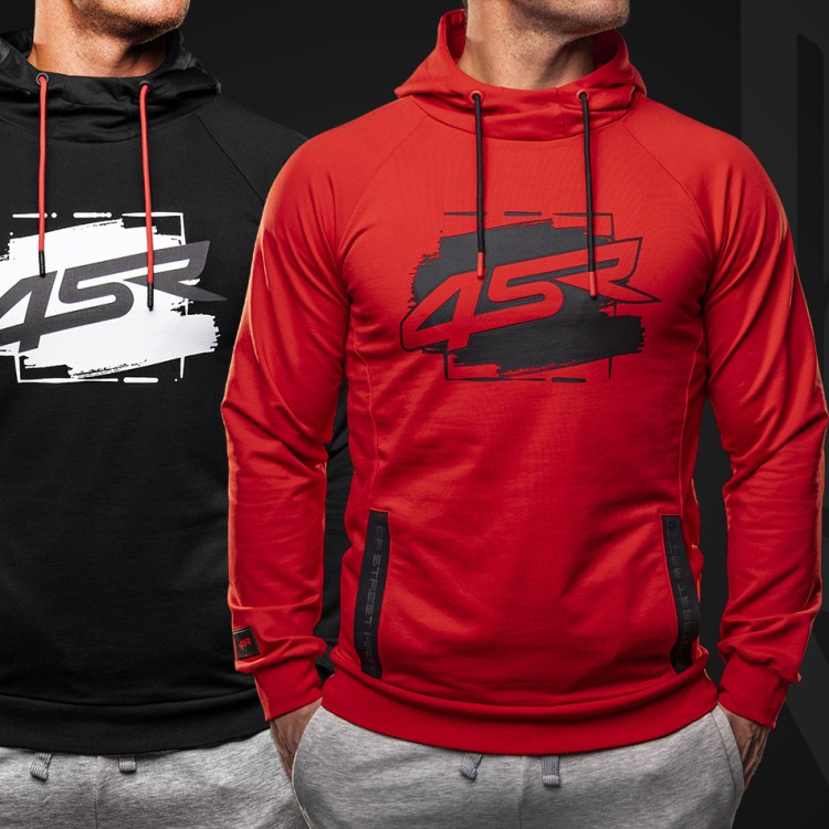 4SR Hoodies Drift Black and Red, collection 2024