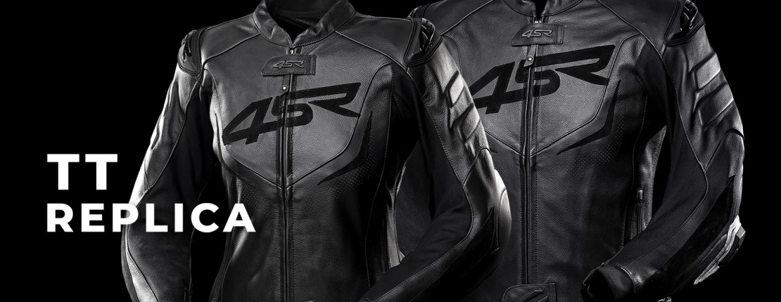 4SR TT Replica Black Series sport riding leather jacket