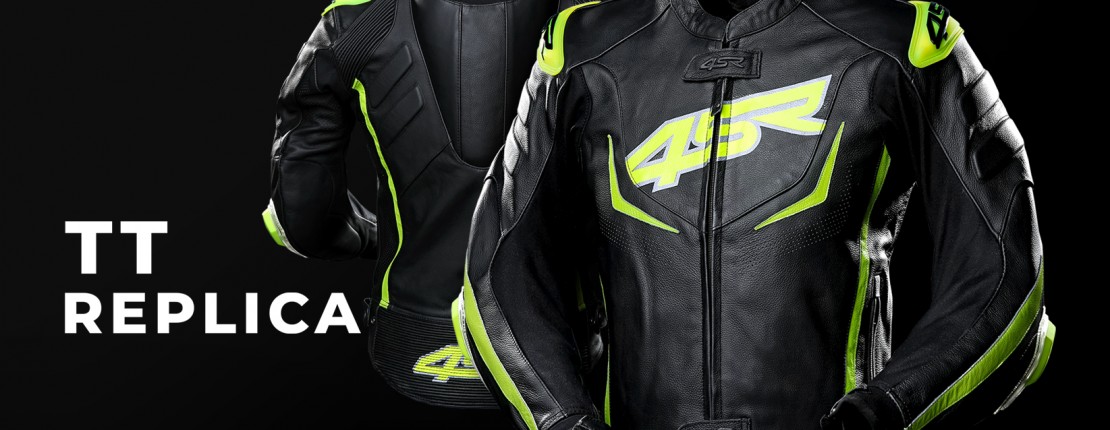 4SR Motorcycle clothing and protective gear - TT Replica sports leather jacket