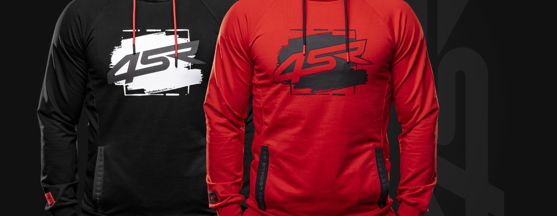 4SR Hoodies Drift Black and Red, collection 2024