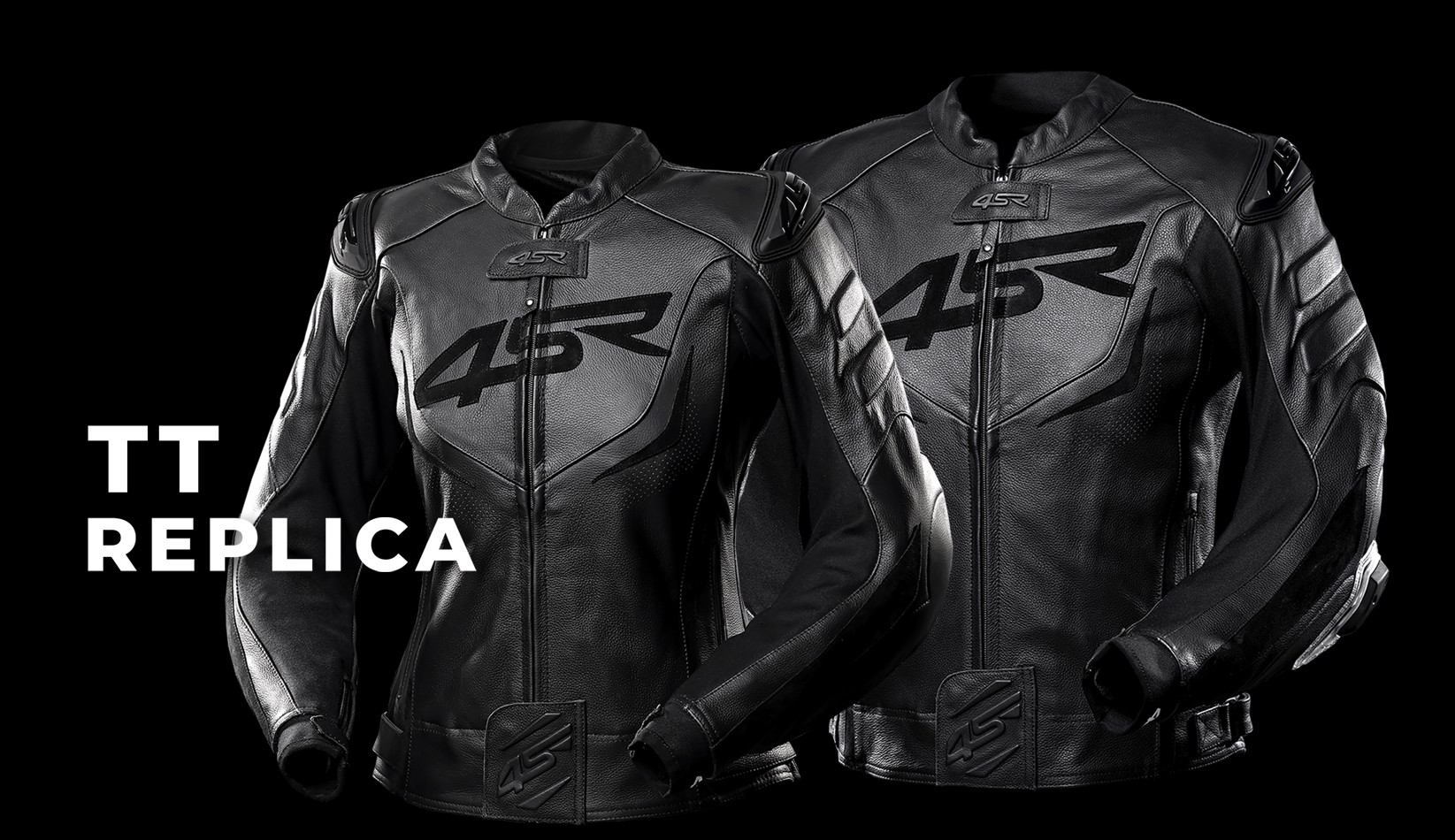 4SR TT Replica Black Series sport riding leather jacket