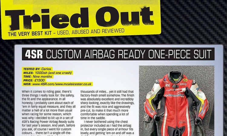 4SR Leathers Review - Fast Bikes Magazine Carl Stevens